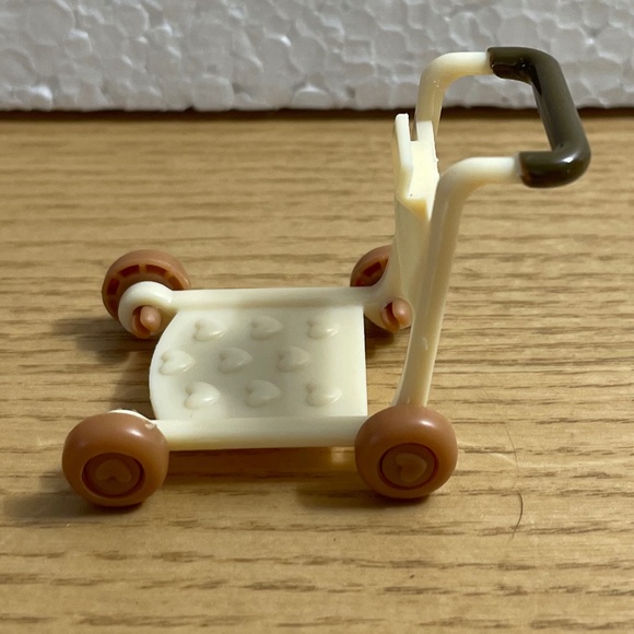 Lil Woodzeez Hopin Farmers Market Shopping Cart Hand Cart Calico Critters Set - Picture 2 of 4